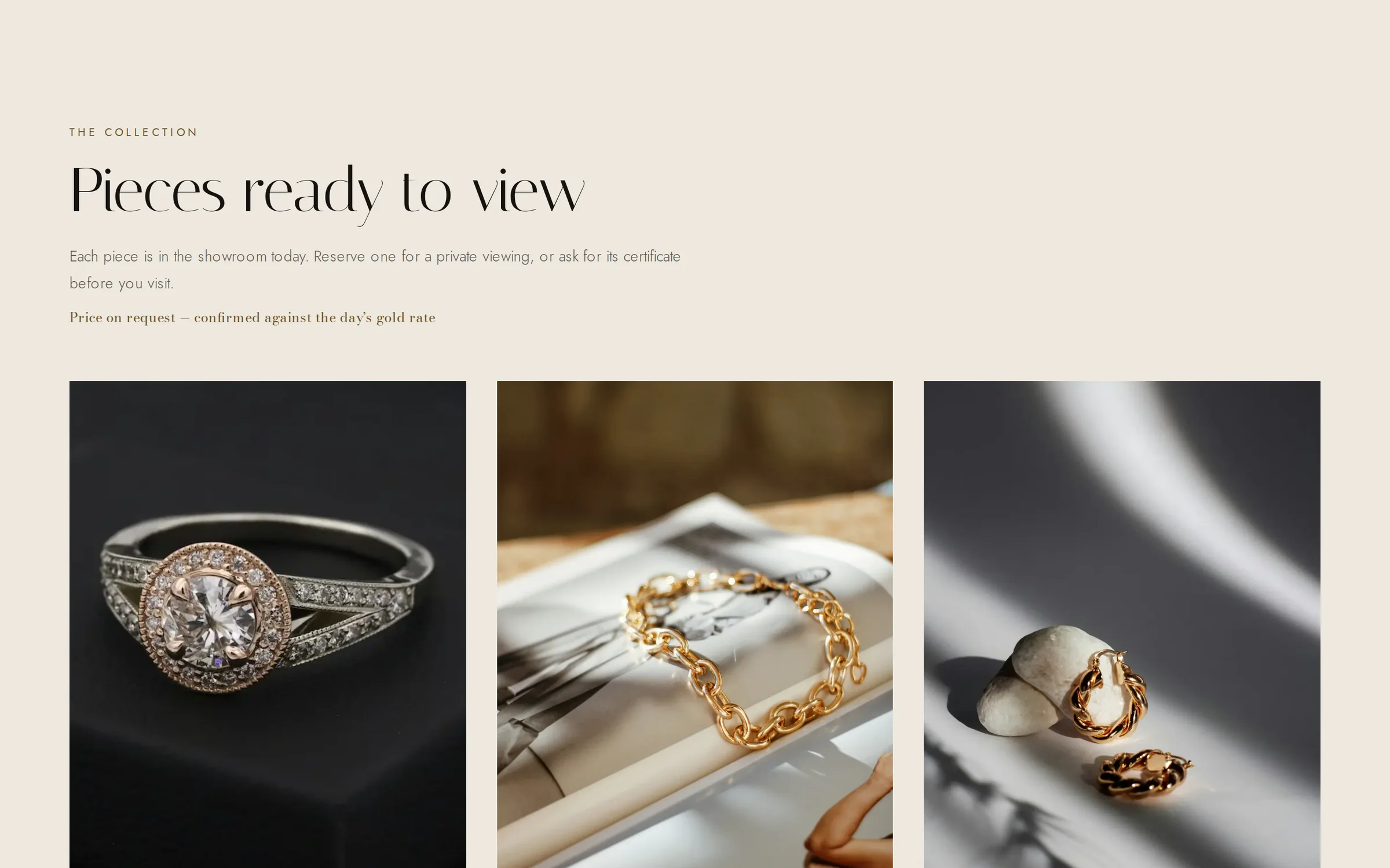 Bhagvati Jewellers: “Pieces ready to view”, the collection opening.